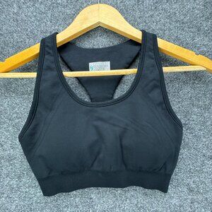 Athleta Sports Bra‎ Womens Small Black Racerback Padded Wicking Athletic
